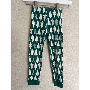 Hanna Andersson Holiday Long John Christmas Tree Pajama Pants Kids Size 5